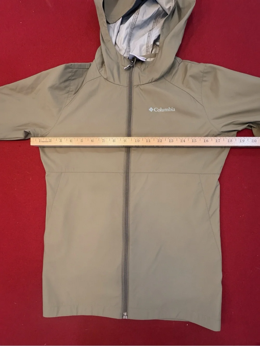 Columbia Kids Hooded Windbreaker Jacket - Khaki